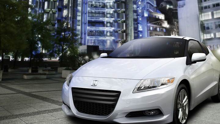 Honda CR-Z Sport Hybrid Coupe 2011 In White Front Pose